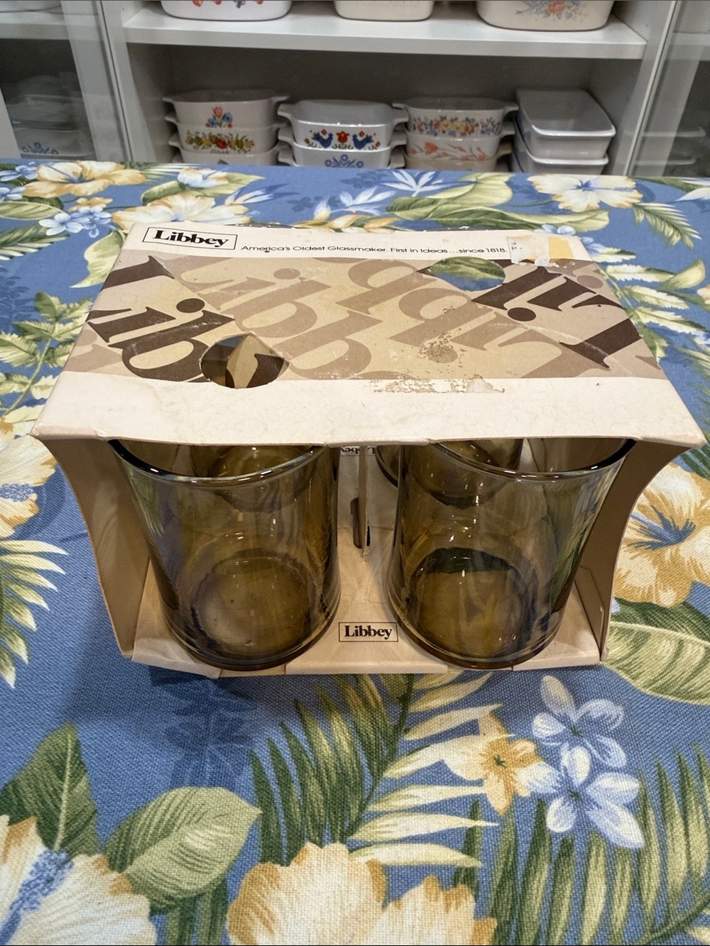 Libbey Amber-Brown Glass Tumbler Set - 4 Pack